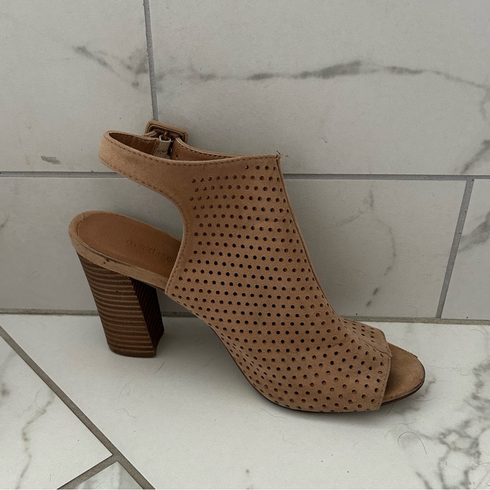 Madden girl open toe heels. Size 7.5